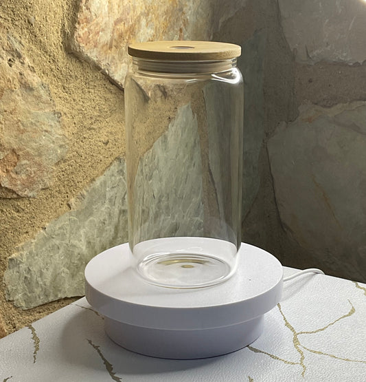 16oz Clear Glass Tumbler