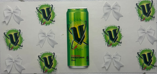 V - Green White Bow